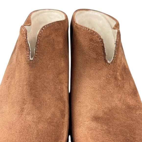 SOUL Naturalizer Haley Mule Wedge Shoes Fabric Upper Chestnut Color Size 9 M - Picture 4 of 16